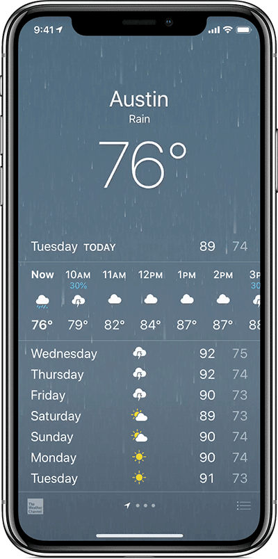 iPhone XS Max 如何查看天气状况？Apple 手机天气预报快捷查询方式