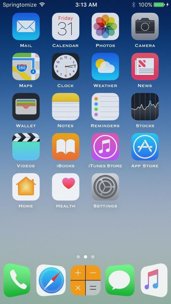 apple支援修改iphone桌面图标动画状态栏一个工具就够了