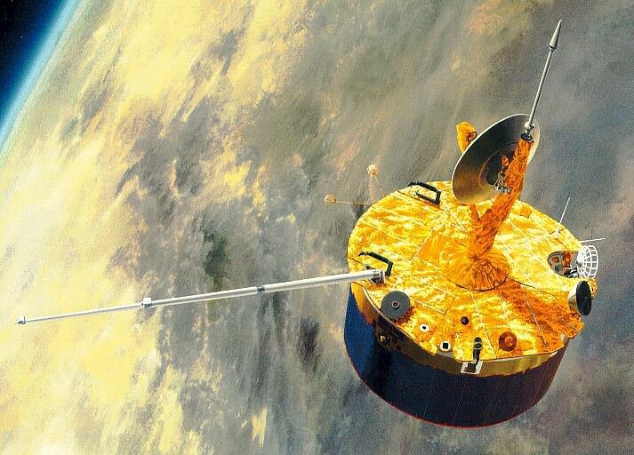 先鋒-金星1號探測器示意圖。